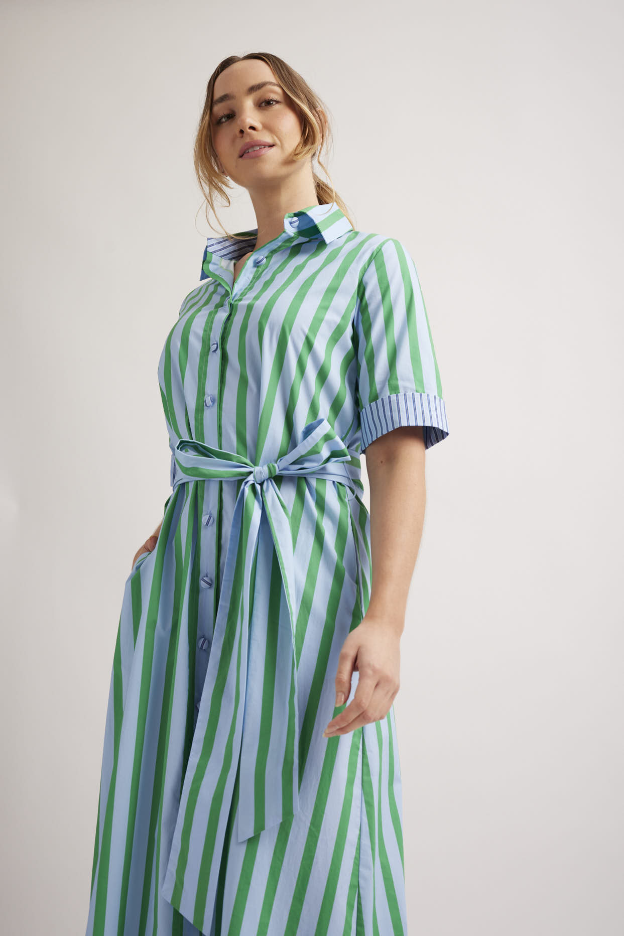 Tartufo Dress - Blue Stripe – Eumundi Style