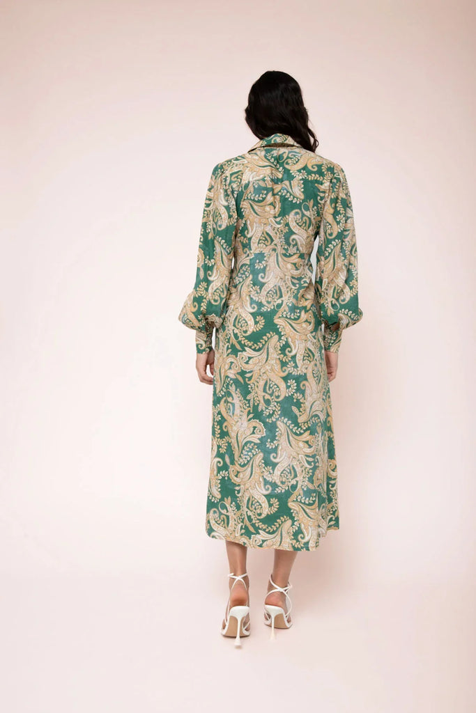 Arabella Midi Dress - Ivy Paisley - EumundiStyle