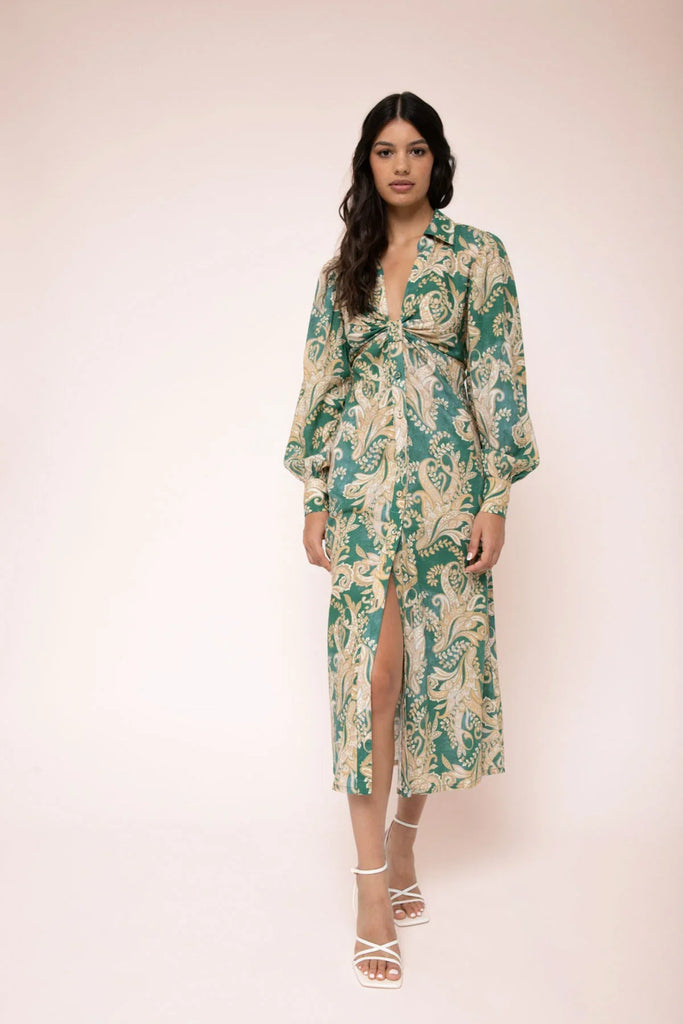 Arabella Midi Dress - Ivy Paisley - EumundiStyle