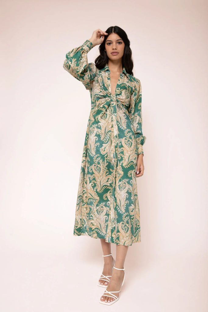 Arabella Midi Dress - Ivy Paisley - EumundiStyle