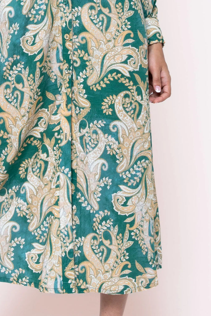 Arabella Midi Dress - Ivy Paisley - EumundiStyle