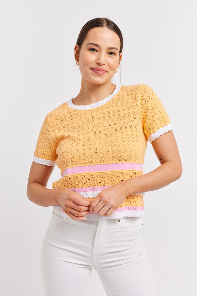 Betina Cotton Top - Nectar - EumundiStyle