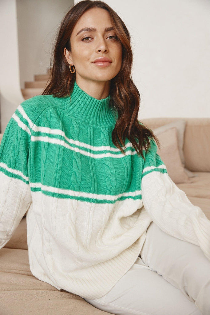 Billie Sweater in Pine - EumundiStyle