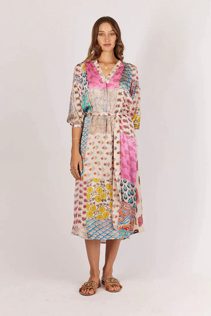 Chinois Maxi Dress - Multi - EumundiStyle