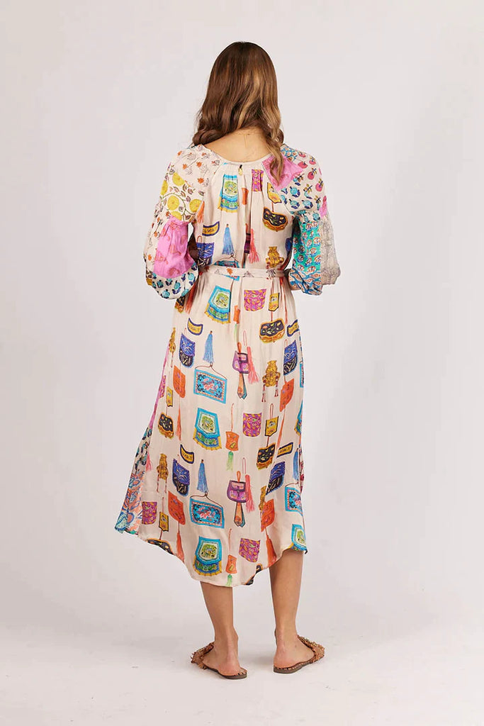 Chinois Maxi Dress - Multi - EumundiStyle