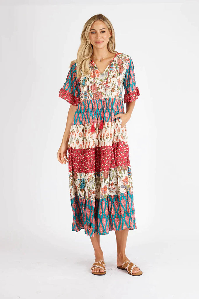 Curtis Maxi Dress - Multi - EumundiStyle