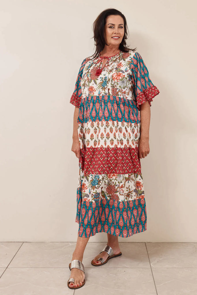 Curtis Maxi Dress - Multi - EumundiStyle