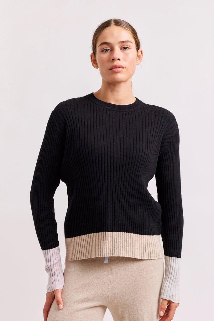 Eclaire Cotton Cashmere Top in Black - EumundiStyle