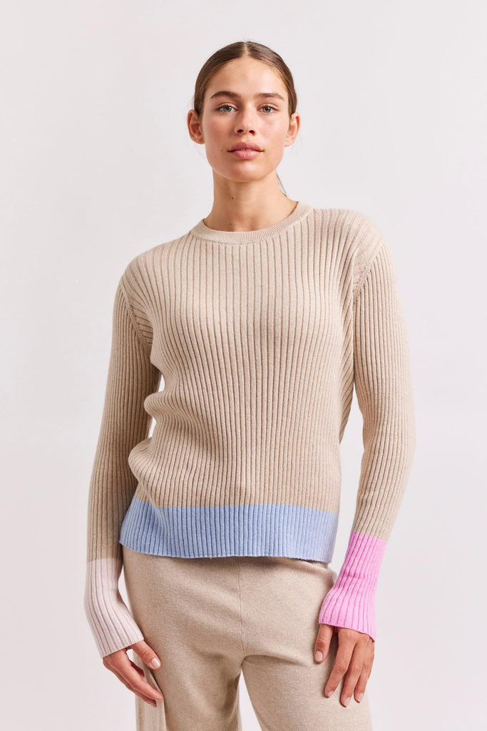 Eclaire Cotton Cashmere Top in Vellum - EumundiStyle