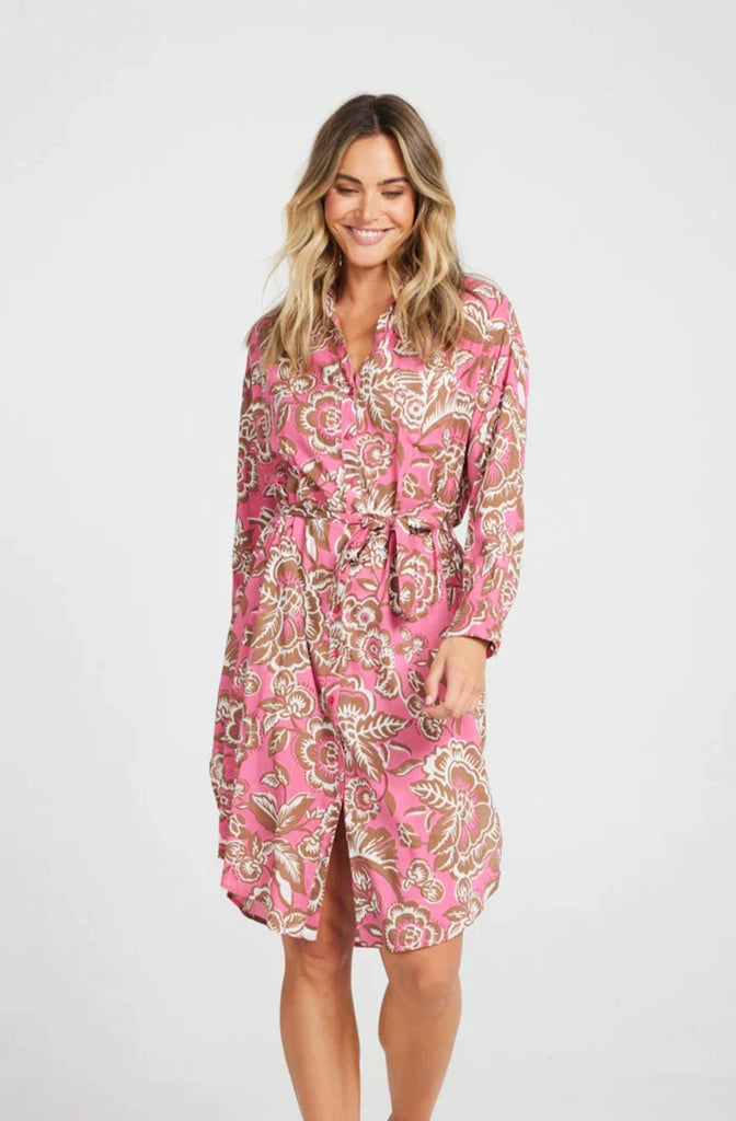 Hayman Shirt Dress - Toucan - EumundiStyle