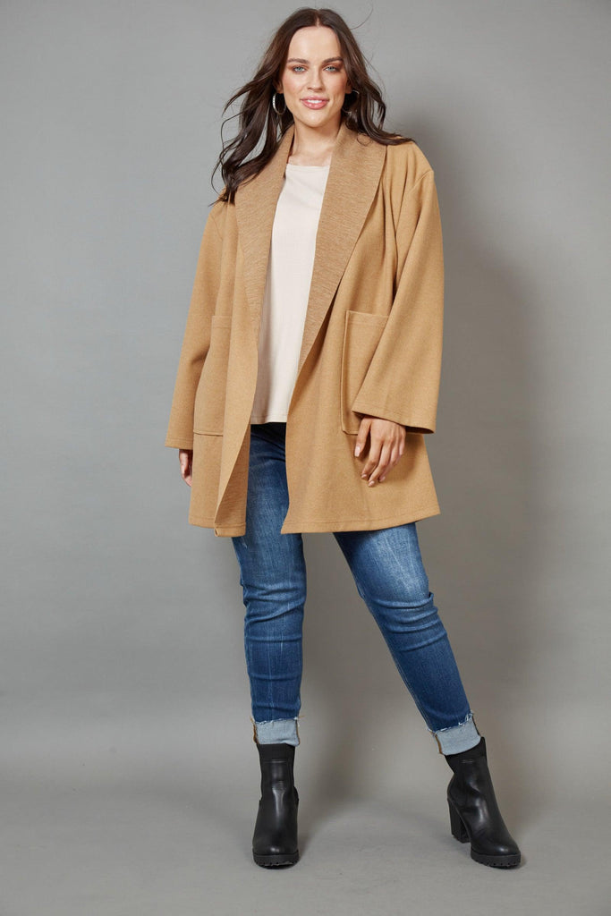 Klein Duster Coat in Camel - EumundiStyle