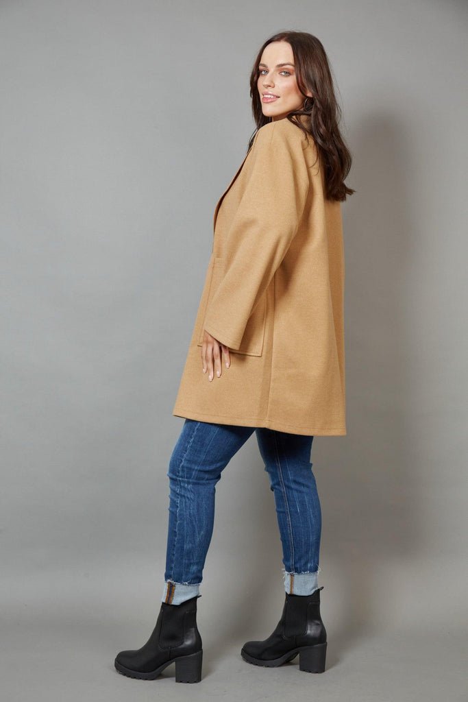 Klein Duster Coat in Camel - EumundiStyle