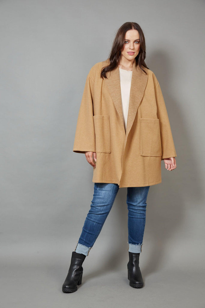 Klein Duster Coat in Camel - EumundiStyle