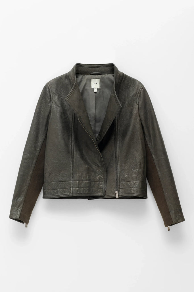 Lader Leather Jacket -Tarmac - EumundiStyle