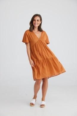 Lola Dress - Copper - EumundiStyle