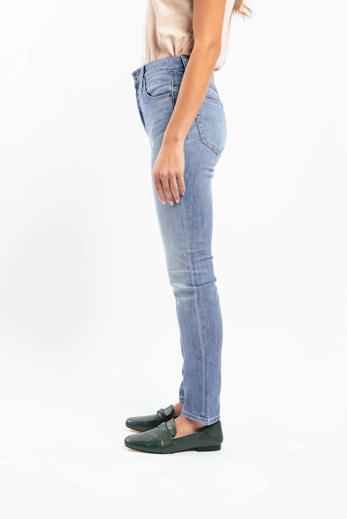 Long Frankie High Rise Jean - Waterfall - EumundiStyle