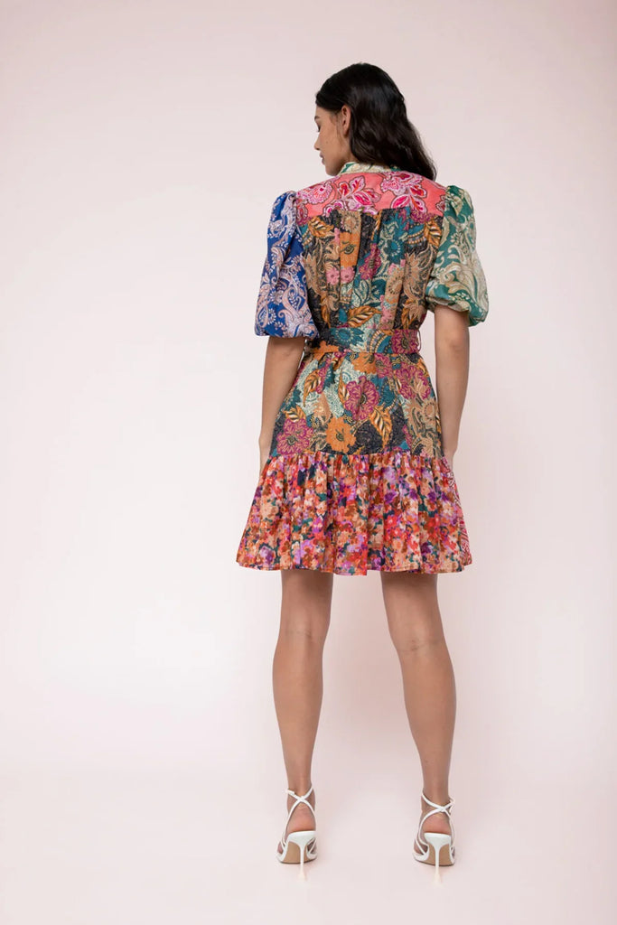 Matilda Mini Shirt Dress - Multi - EumundiStyle