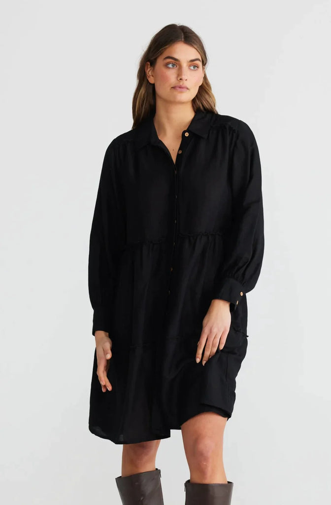 Mia Dress in Black - EumundiStyle