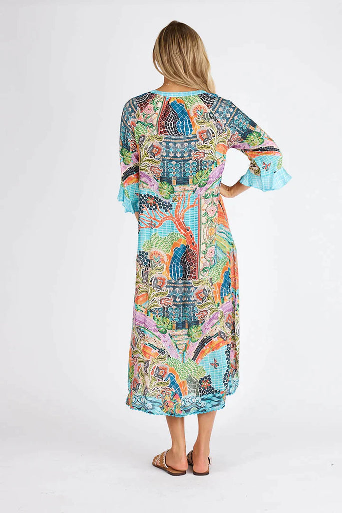 Mosaic Maxi Dress - Print - EumundiStyle