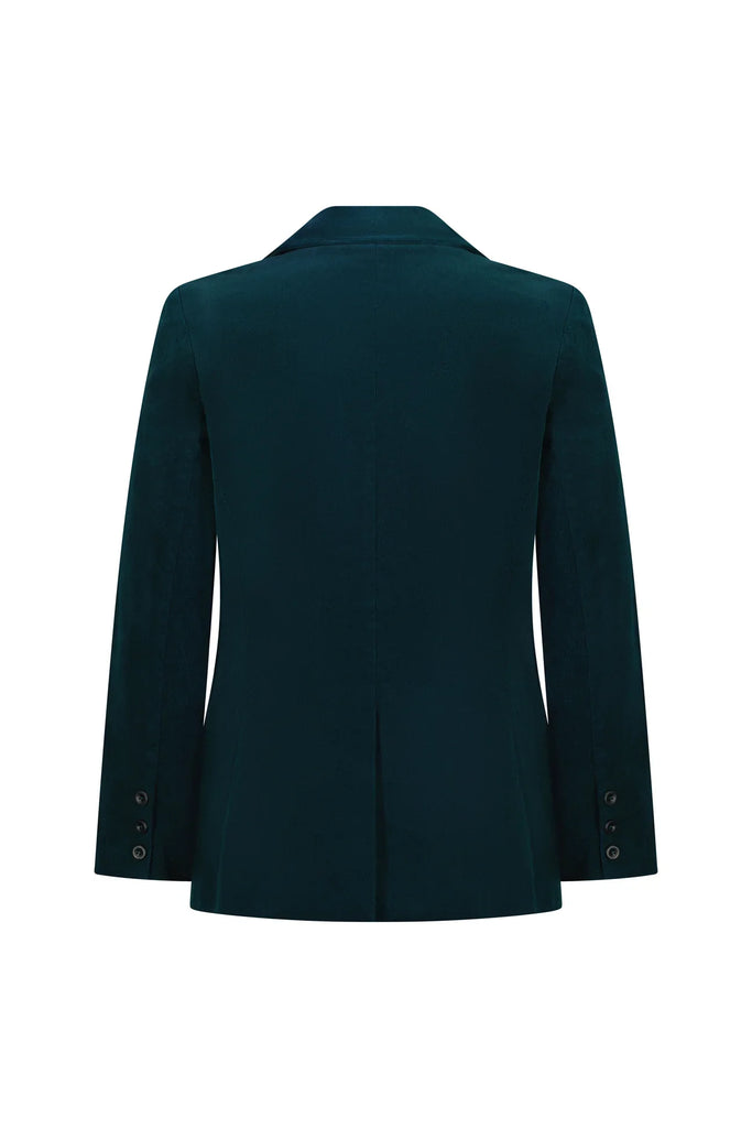 Shaped Cord Blazer in Peacock - EumundiStyle