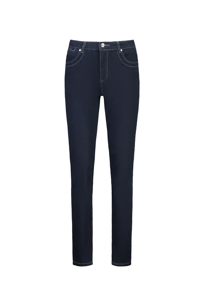 Slim Leg Full Length Jean in Indigo Denim - EumundiStyle