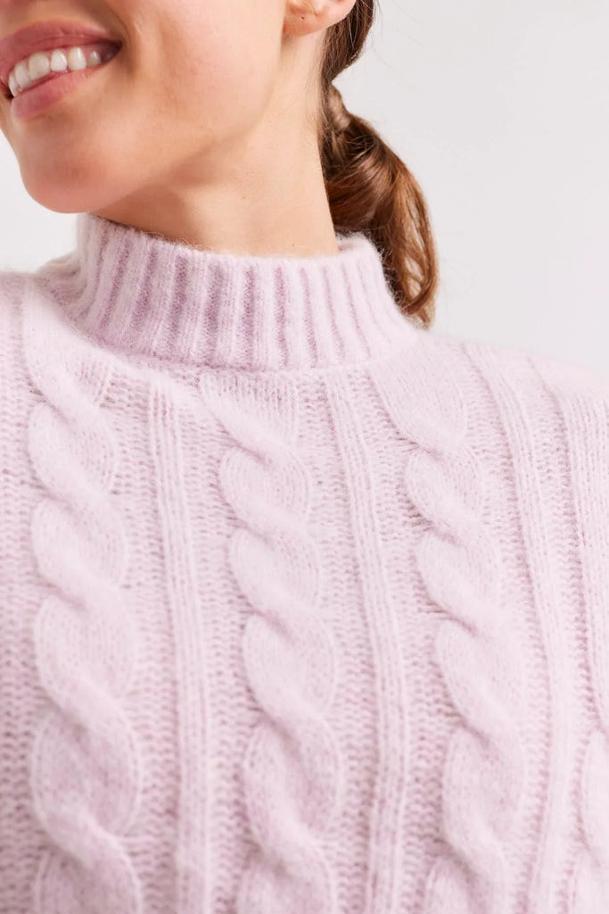 Teddy Mohair Sweater in Musk - EumundiStyle